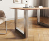 Dining Table Olympus 140x90cm Acacia Wood Natural Square Frame Slim Steel