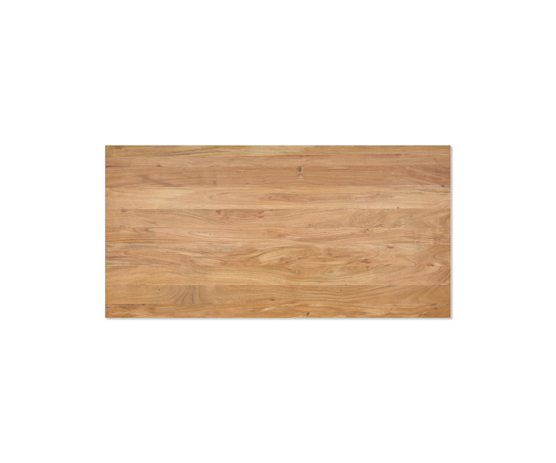 Dining Table Olympus 200x100cm Acacia Wood Natural Square Frame Steel