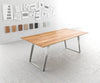 Dining Table Olympus 200x100cm Acacia Wood Natural Slanted Frame Steel