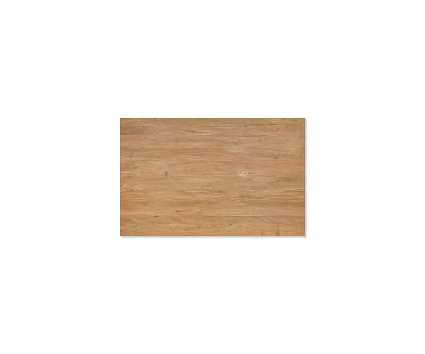 Dining Table Olympus 140x90cm Acacia Wood Natural Glass Frame