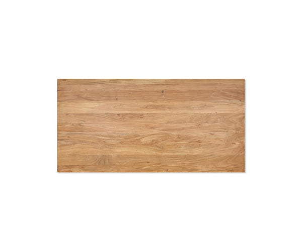 Dining Table Olympus 200x100cm Acacia Wood Natural Glass Frame