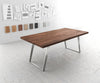 Dining Table Olympus 200x100cm Acacia Wood Brown Slanted Frame Steel