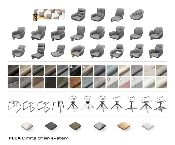 Dining Chair Pejo Microfiber Taupe Vintage Sled Base Silver Pocket Springs