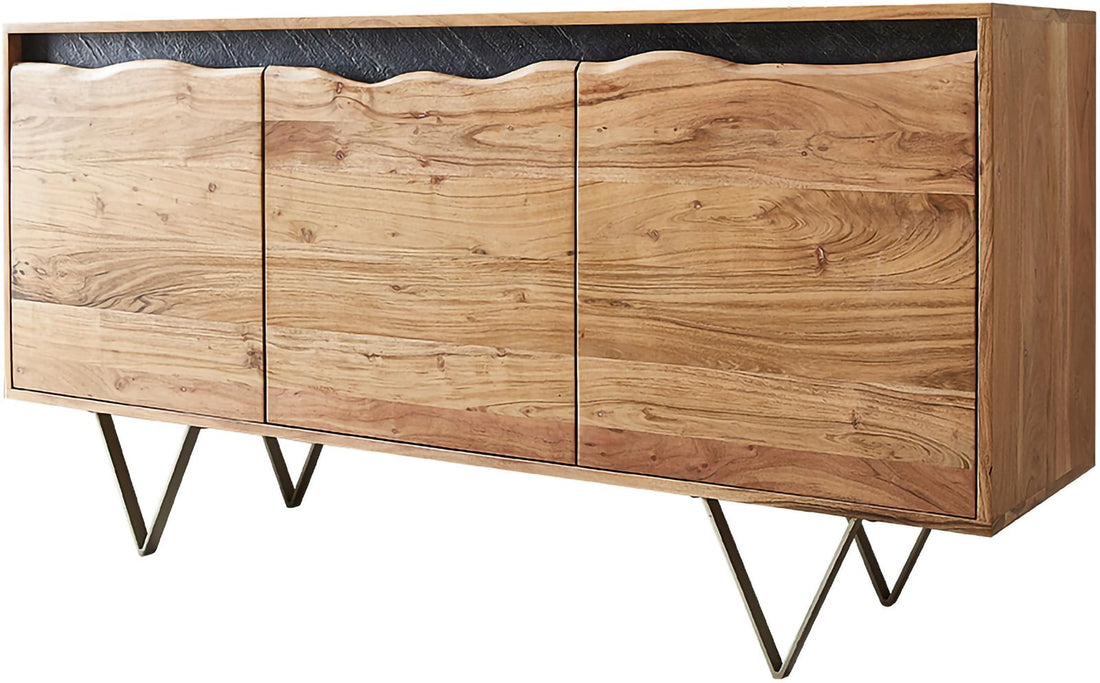 Sideboard Stonegrace Live-Edge 147cm Acacia Wood Natural