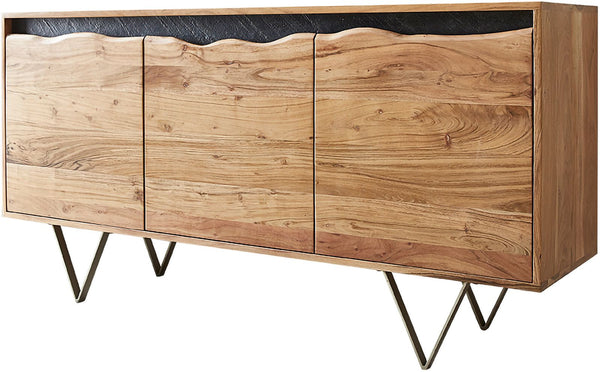 Sideboard Stonegrace Live-Edge 147cm Acacia Wood Natural