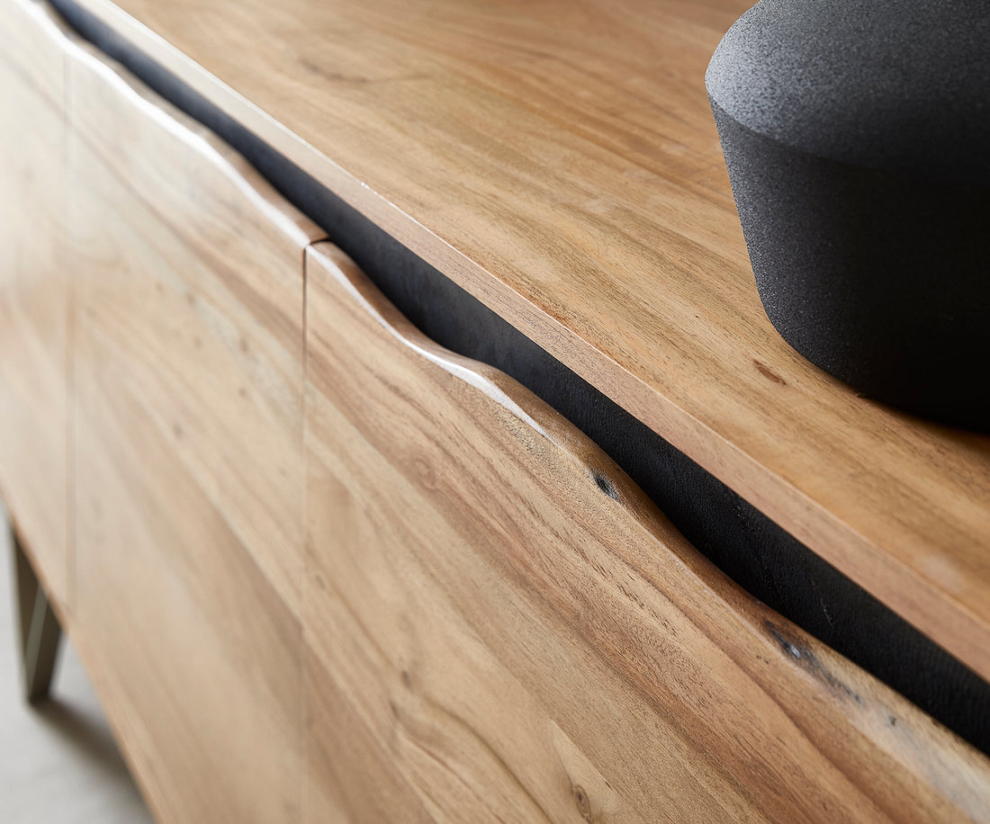 Sideboard Stonegrace Live-Edge 147cm Acacia Wood Natural