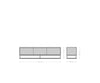 TV Stand Famke 145cm Mango Wood 3 Doors
