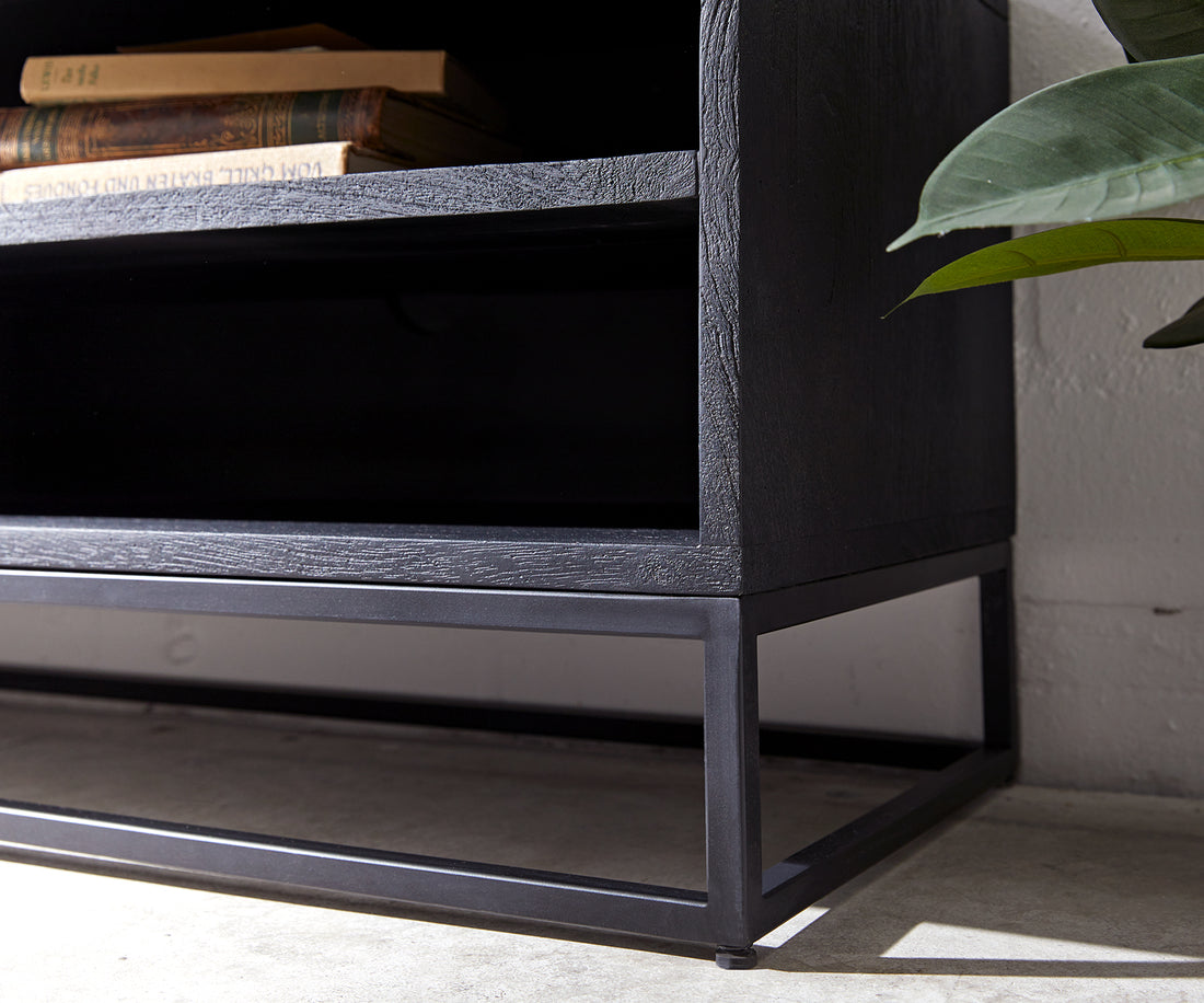 TV Stand Famke 200cm With Compartments Mango Wood