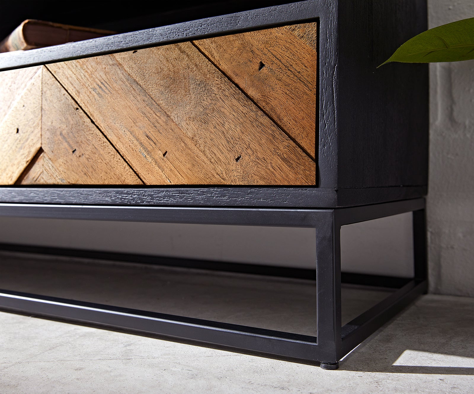 TV Stand Famke 200cm With Drawers Mango Wood
