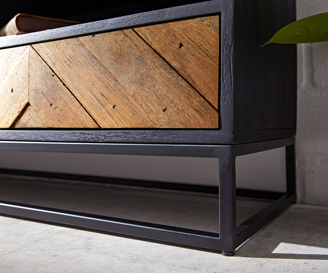 TV Stand Famke 200cm With Drawers Mango Wood