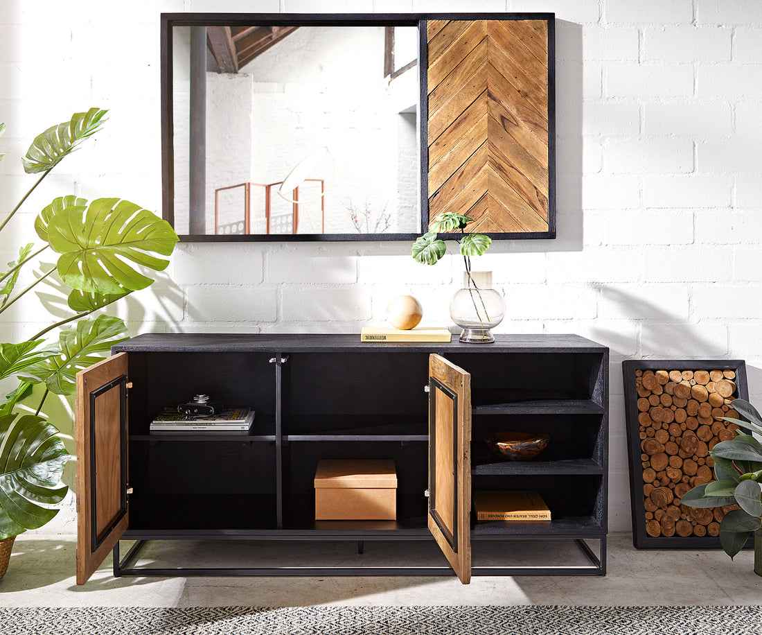 Sideboard Famke 145cm With Compartments Mango Wood