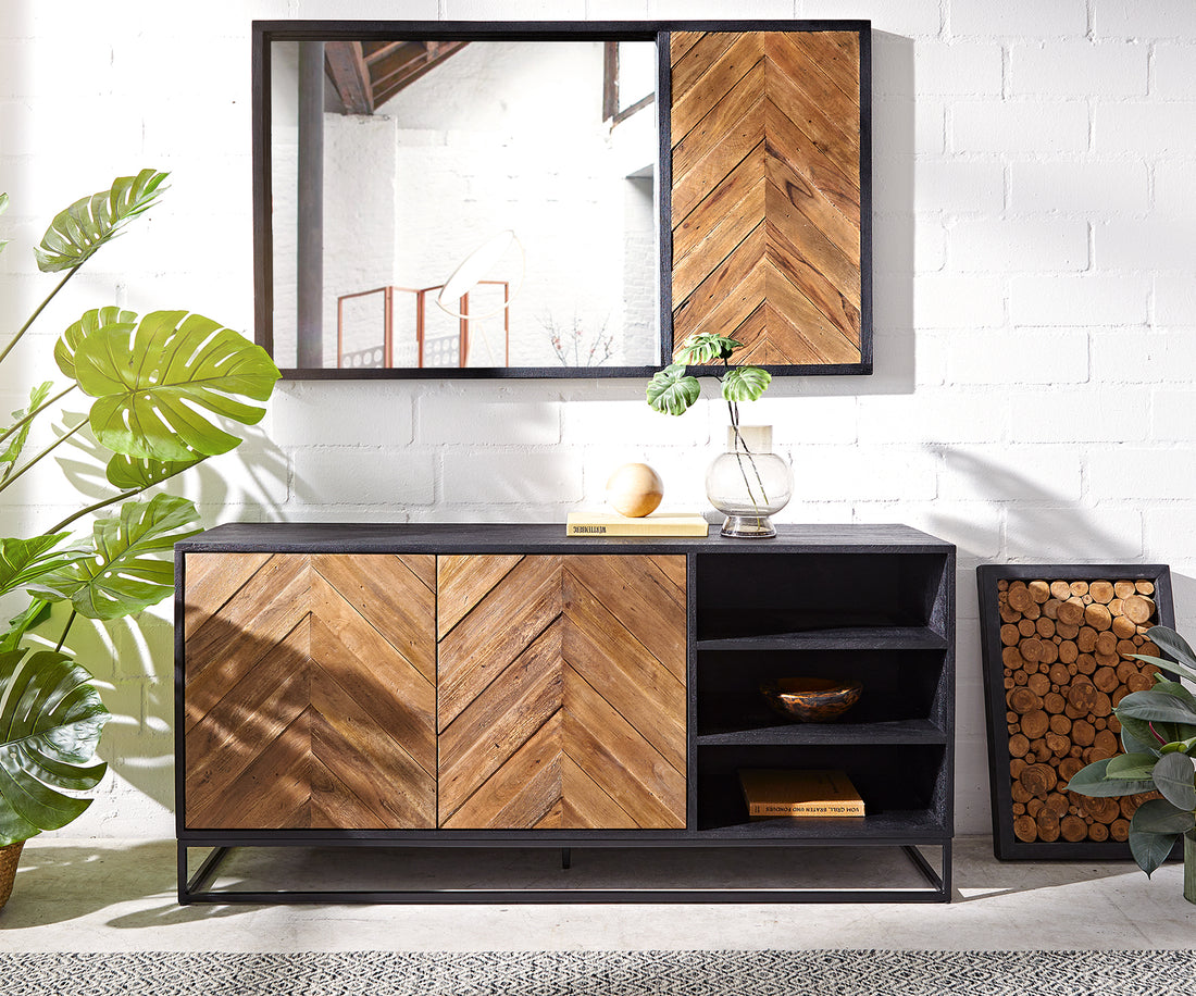 Sideboard Famke 145cm With Compartments Mango Wood