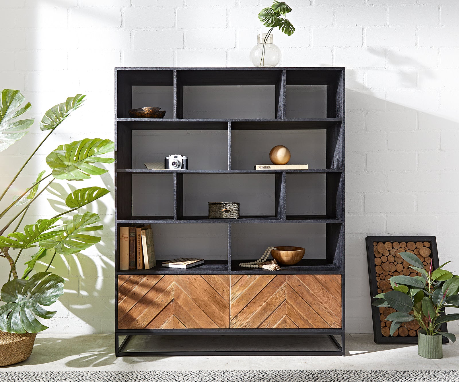 Display Cabinet Famke 120cm Mango Wood