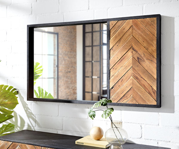 Wall Mirror Famke 130x75cm Mango Wood