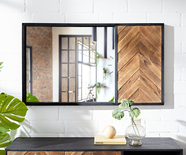 Wall Mirror Famke 130x75cm Mango Wood