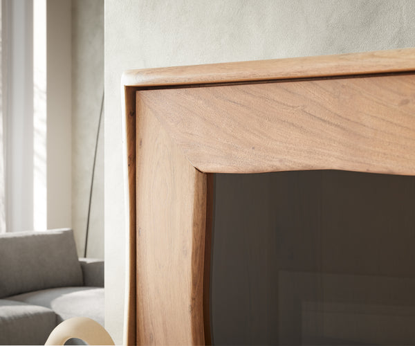 Display Cabinet Olympus Live-Edge 60-140 cm Acacia Wood Natural