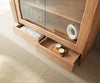 Display Cabinet Olympus Live-Edge 60-140 cm Acacia Wood Natural