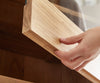 Display Cabinet Olympus Live-Edge 120cm Acacia Wood Natural Tree Edge