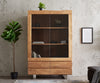 Display Cabinet Olympus Live-Edge 120cm Acacia Wood Natural Tree Edge
