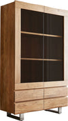 Display Cabinet Olympus Live-Edge 120cm Acacia Wood Natural Tree Edge