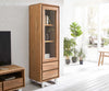 Display Cabinet Olympus Live-Edge 60cm Acacia Wood Natural Straight Edge