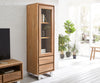 Display Cabinet Olympus Live-Edge 60-120 cm Acacia Wood Natural Straight Edge