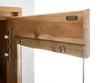 Display Cabinet Olympus Live-Edge 60-120 cm Acacia Wood Natural Straight Edge