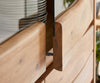 Display Cabinet Olympus Live-Edge 60-120 cm Acacia Wood Natural Straight Edge