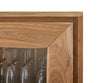 Display Cabinet Olympus Live-Edge 60-120 cm Acacia Wood Natural Straight Edge