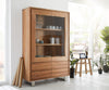 Display Cabinet Olympus Live-Edge 60-120 cm Acacia Wood Natural Straight Edge