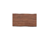 Dining Table Olympus Live Edge 180cm Acacia Wood Brown Slanted Frame Steel 55mm Top