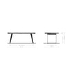Dining Table Olympus Live Edge 200cm Acacia Wood Natural Slanted Frame Steel 55mm Top