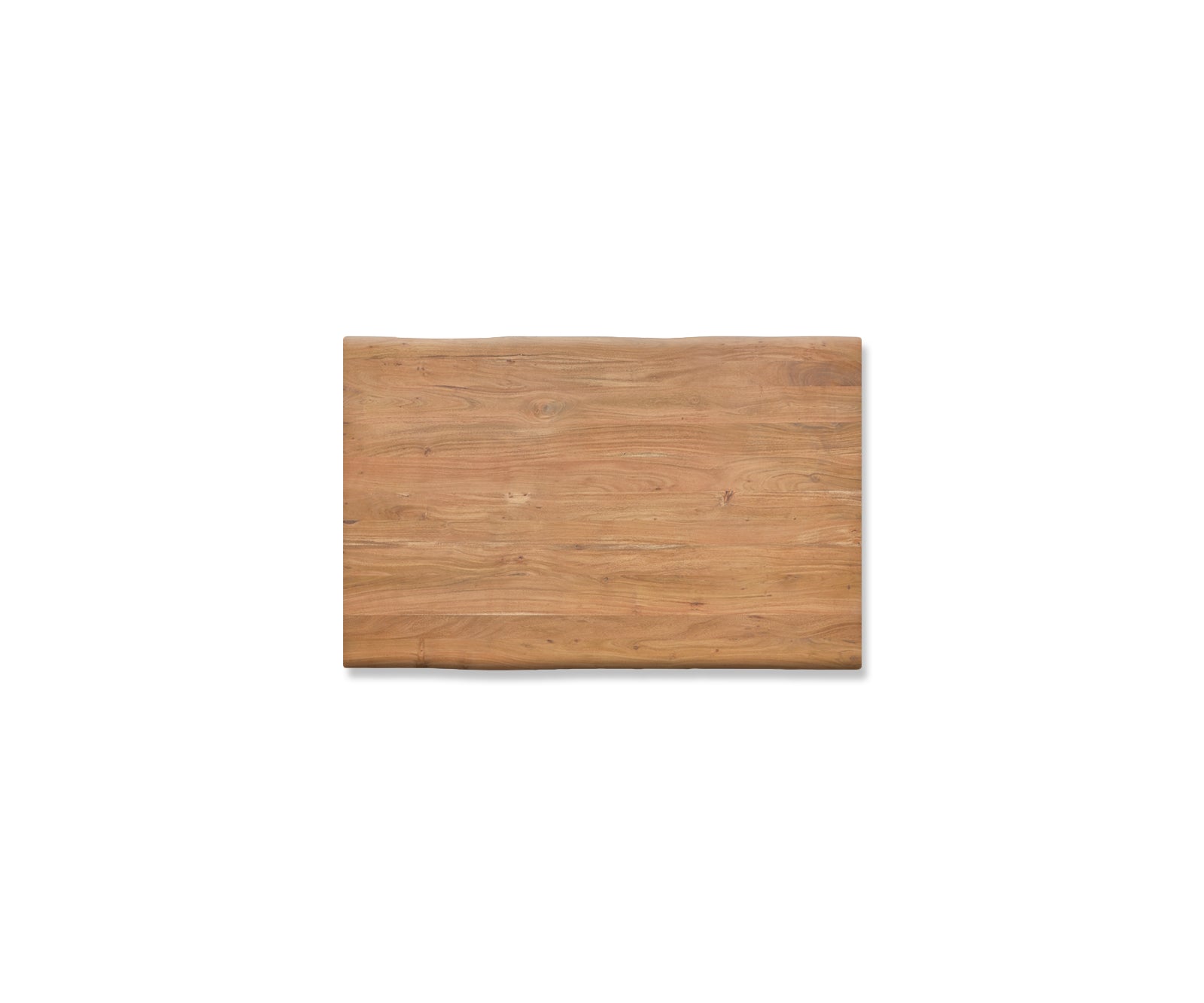 Dining Table Olympus Live Edge 140cm Acacia Wood Natural Slanted Frame Steel 35mm Top