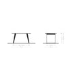 Dining Table Olympus Live Edge 140cm Acacia Wood Natural Slanted Frame Steel 35mm Top