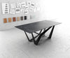 Dining Table Aurora Ceramic Anthracite Spider Frame Black 200-300cm