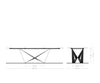 Dining Table Aurora 300cm Ceramic Brown Spider Frame Black
