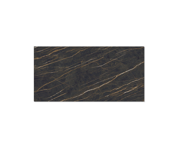 Dining Table Aurora 200cm Ceramic Noir Desir Brown Spider Frame Steel