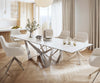 Dining Table Aurora 300cm Ceramic Statuarietto White Spider Frame Steel