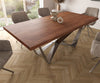 Dining Table Olympus 200x100cm Acacia Wood Brown Spider Frame Steel