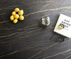 Dining Table Aurora 200cm Ceramic Brown Cross Frame Black