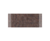 Extendable Dining Table Aurora 180-220x90cm Glass Brown Cross Frame Silver