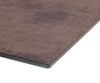 Extendable Dining Table Aurora 180-220x90cm Glass Brown Cross Frame Silver