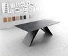Dining Table Aurora 200cm Ceramic Anthracite V Frame Black