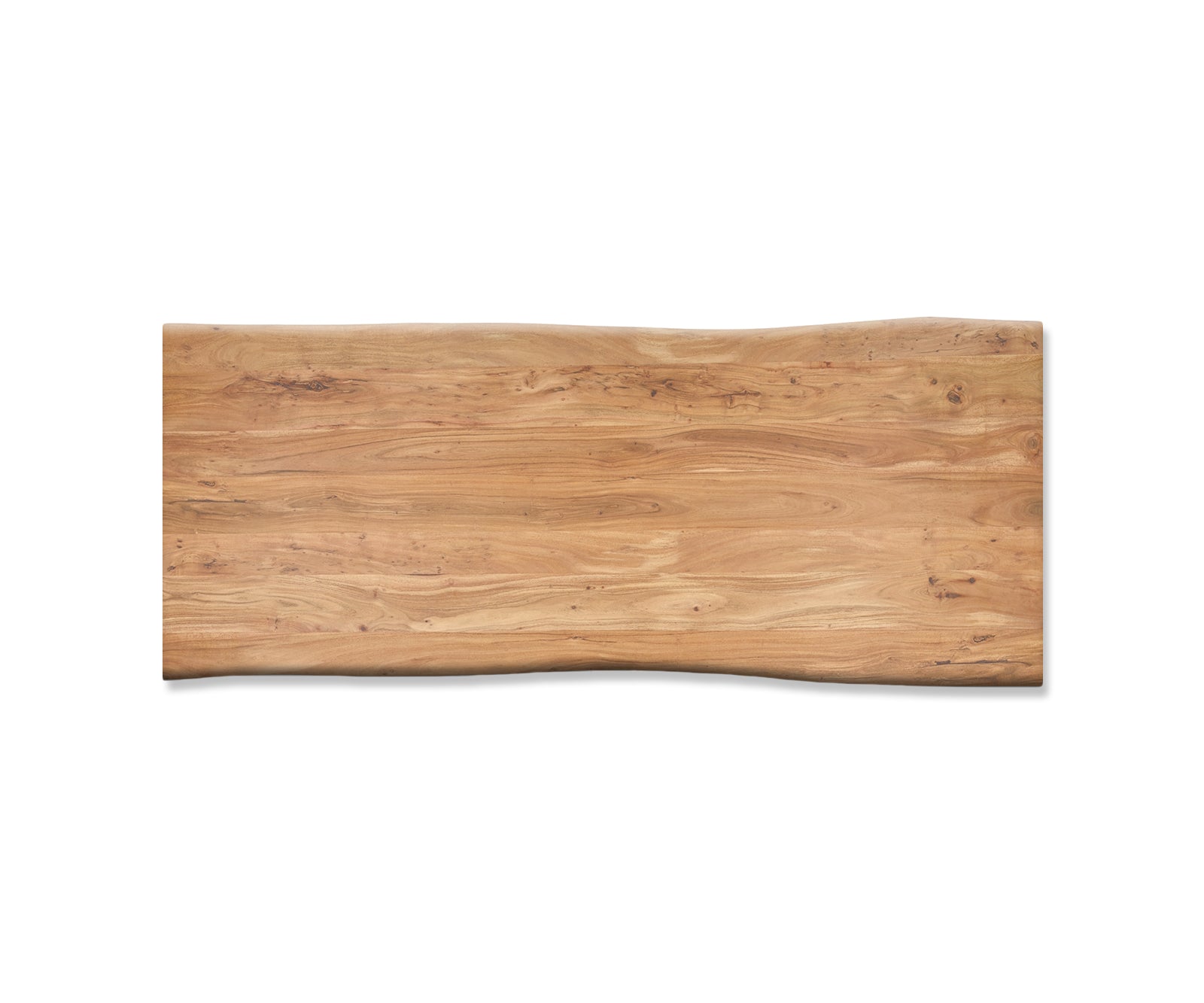 Dining Table Olympus Live Edge Acacia Wood Natural Square Frame Steel 140-300cm