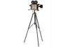 Standing Clock Retro Camera On Tripod Iron Black