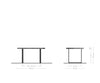 Dining Table Olympus Live Edge 140cm Acacia Wood Natural Square Frame Slim Black 55mm Top