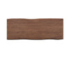 Dining Table Olympus Live Edge 260cm Acacia Wood Brown Square Frame Slim Black 55mm Top