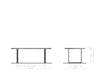 Dining Table Olympus Live-Edge 200x100cm Acacia Wood Brown Square Frame Slim Black