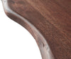 Dining Table Olympus Live-Edge 200x100cm Acacia Wood Brown Square Frame Slim Black
