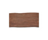 Dining Table Olympus Live-Edge 200x100cm Acacia Wood Brown Square Frame Slim Black
